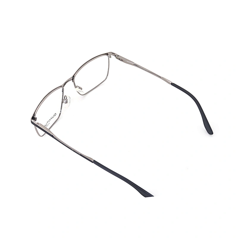 Low MOQ Cheap Full Rim Glasses Metal Round Frame Men Brown Optical Eyeglass