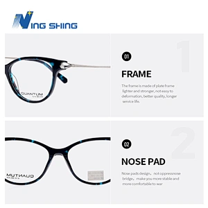 2019 NEW design eyewear for women Diamond-encrusted spectacle frame  Acetate Carve optical  glasses