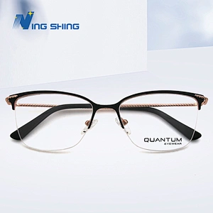 2020 New Arrival Optical frames Metal Half Rim Clear Lens oem eyeglasses frames