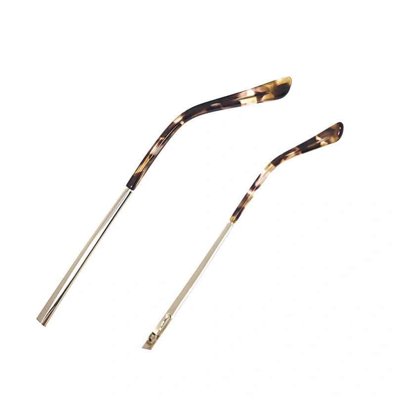 Customized Morden Full Rim Resin Frames Metal Woman Optical Eye Glasses