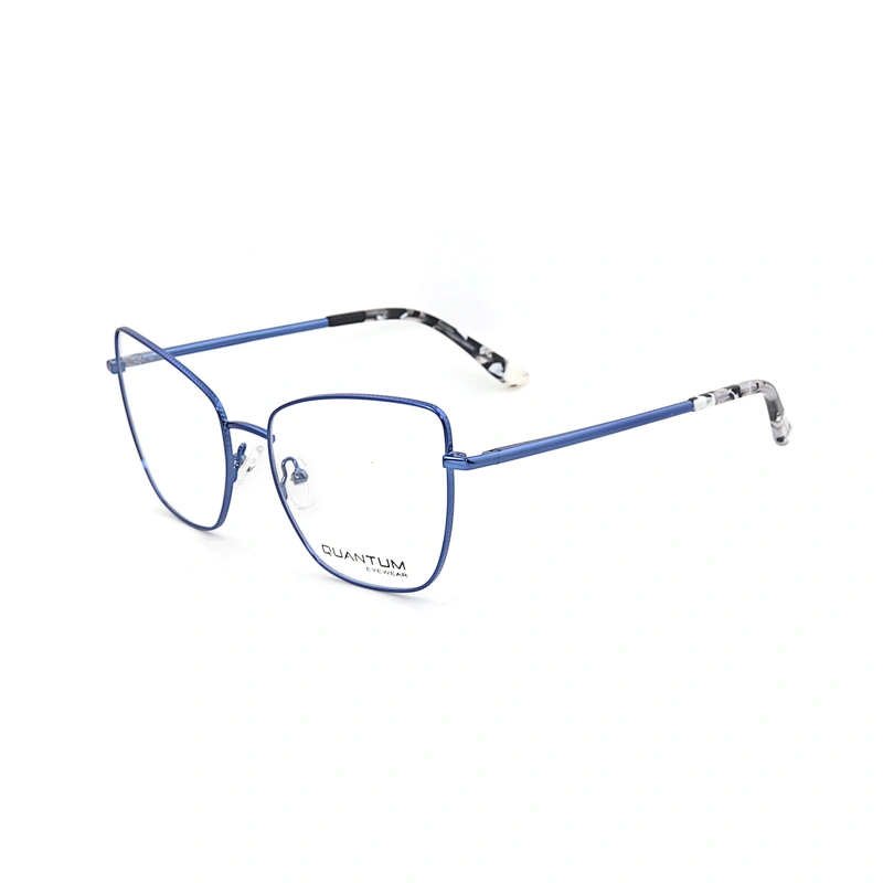 Custom Morden Square Full Rim Metal Spectacle Frame Optical Eyeglasses