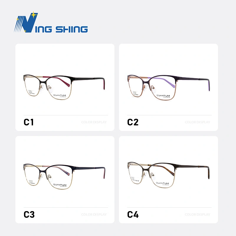 2020 New Arrival Glasses Optical Frame Half Fra Metal Frame Half Rim Designer Clear Lens Eye Glasses Frame oem eyeglasses frames