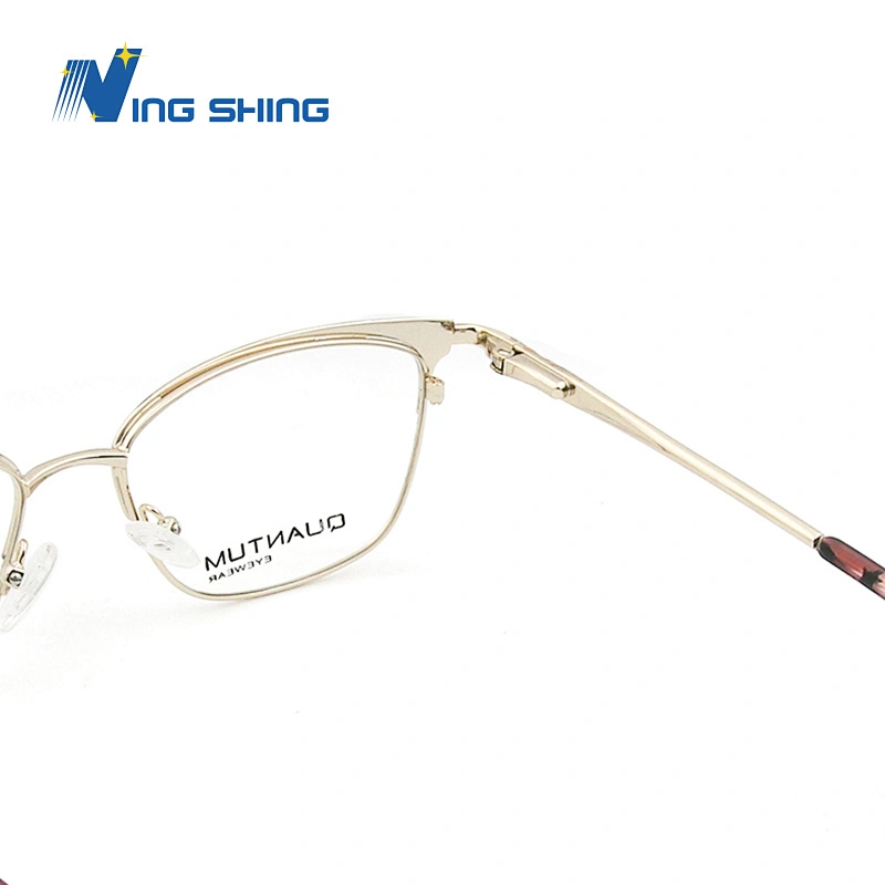 2020 New Arrival Glasses Optical Frame Half Fra Metal Frame Half Rim Designer Clear Lens Eye Glasses Frame oem eyeglasses frames
