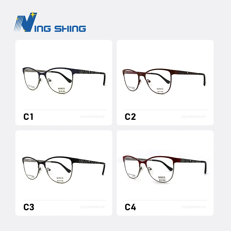 2020 New Arrival Glasses Optical Frame Half Fra Metal Frame Half Rim Designer Clear Lens Eye Glasses Frame oem eyeglasses frames