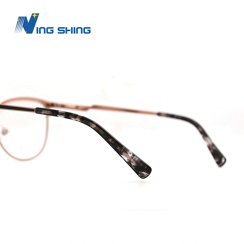 2020 New Arrival Glasses Optical Frame Half Fra Metal Frame Half Rim Designer Clear Lens Eye Glasses Frame oem eyeglasses frames