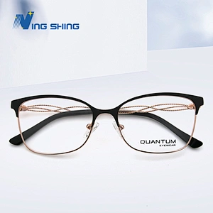 2020 New Arrival Glasses Optical Frame Metal eyewear full Rim AC lens oem eyeglasses frames spring hinge art temple