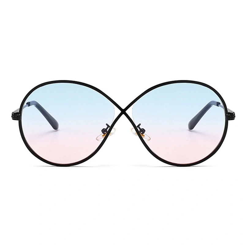 New sunglasses fashion sunglasses round face fashion glasses big frame for ladies