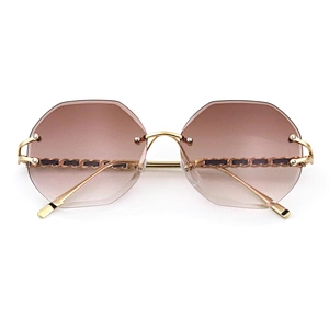Quality Guarantee Stylish Large Womens 2020 Luxury Metal Big Frames Sunglasses