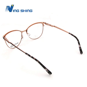 2020 New Arrival Glasses Optical Frame Half Fra Metal Frame Half Rim Designer Clear Lens Eye Glasses Frame oem eyeglasses frames