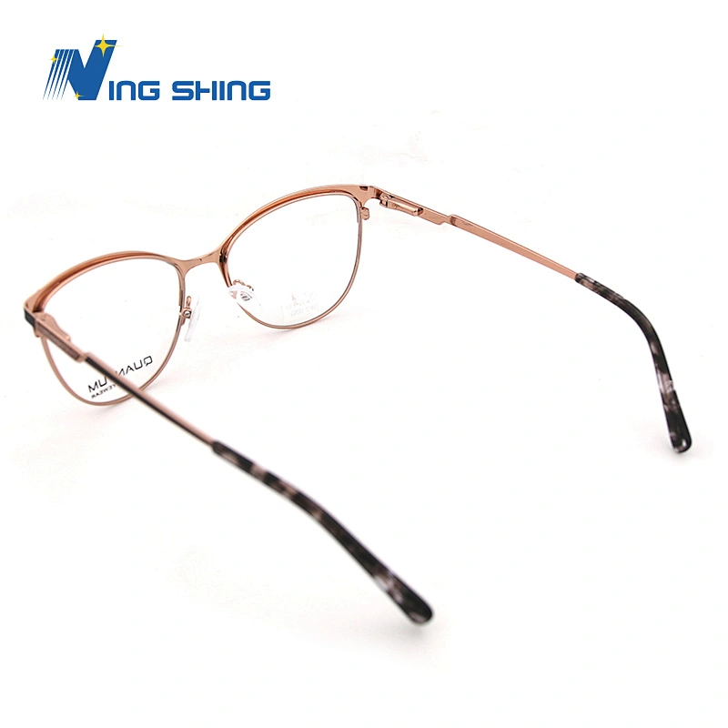 2020 New Arrival Glasses Optical Frame Half Fra Metal Frame Half Rim Designer Clear Lens Eye Glasses Frame oem eyeglasses frames
