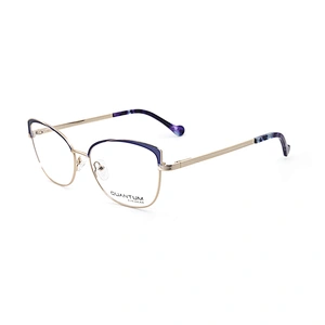 Fashion Thick Leg Metal Frame Full Rim Spectacles Glasses Optical Eyeglasses