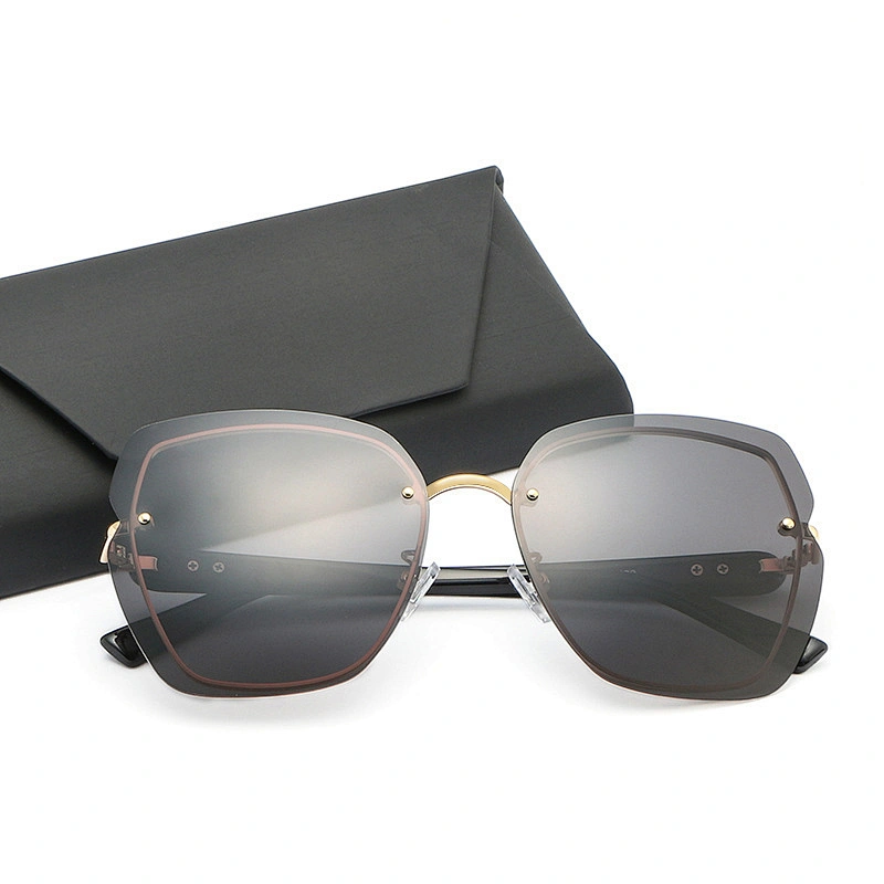 New outdoor sunglasses women's round pattern frame sunglasses protect eyes from ultraviolet rays