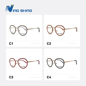 2020 New Arrival Glasses Optical Frame Half Fra Metal Frame Half Rim Designer Clear Lens Eye Glasses Frame oem eyeglasses frames