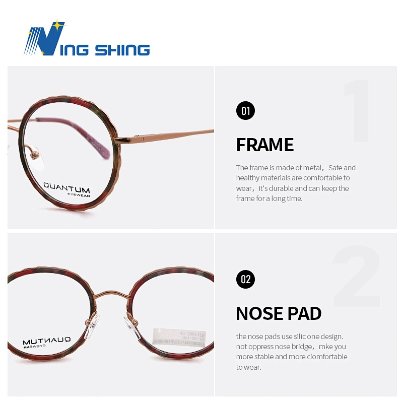 2019 NEW design Individual character Corrugated shape eyewear Fine lines  spectacle frame  ultrafine Carve glasses colorful