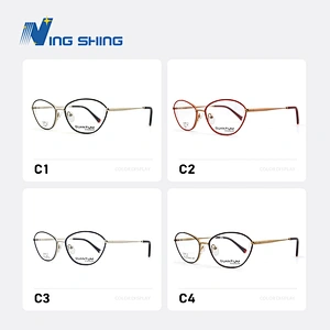 20192020 New Arrival Durable ladies Eyewear Metal Frame Half Rim Designer Clear Lens Eye Glasses Framemen optical frame