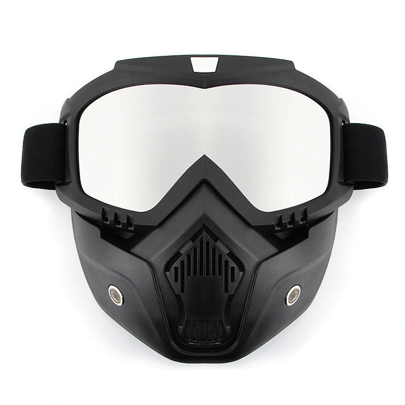 UV Protection Ski Bike Adjustable Motorcycle Helmet Riding Glasses Motocross Anti-Slip Moto Detachable Mask