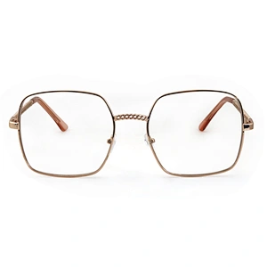 New Arrivals Morden Large Custom Logo Flat Top Oval Round Metal Frame Sunglasses