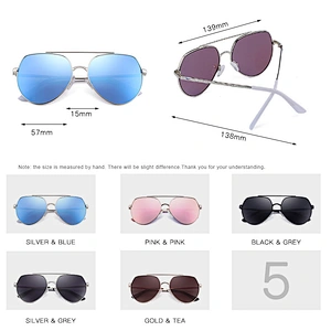 2019 New women fashion retro sunglasses, round large frame sun visor, trendy metal sunglasses