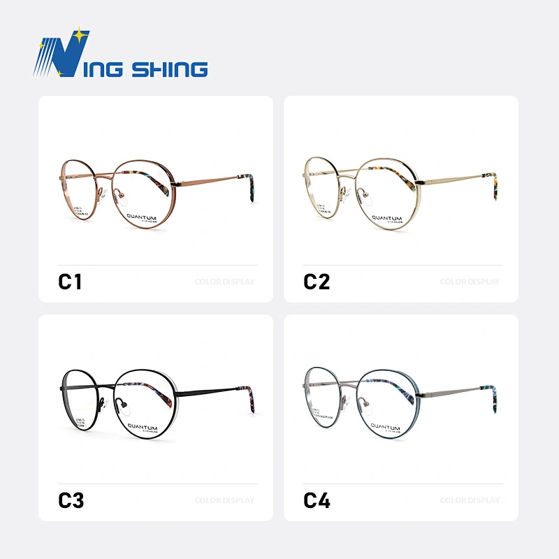2019 New Arrival Durable ladies Eyewear Metal Frame Half Rim Designer Clear Lens Eye Glasses Framemen optical frame
