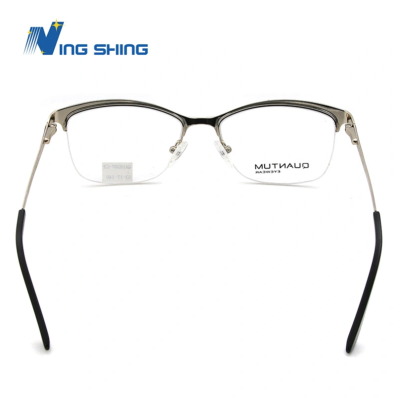 2020 New Arrival Glasses Optical Frame Half Fra Metal Frame Half Rim Designer Clear Lens Eye Glasses Frame oem eyeglasses frames