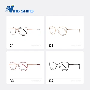 2020 New Arrival Glasses Optical Frame Half Fra Metal Frame Half Rim Designer Clear Lens Eye Glasses Frame oem eyeglasses frames