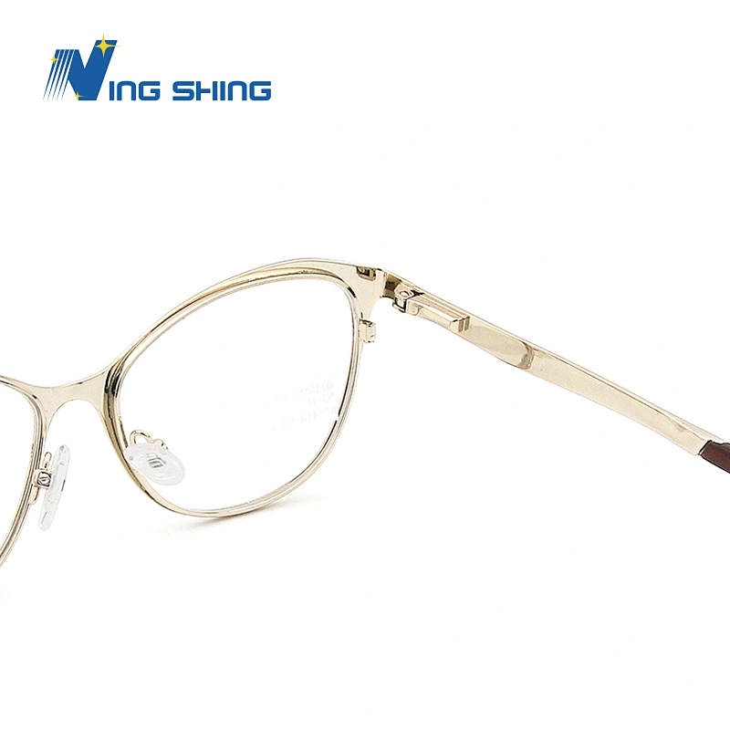 New Arrival eyeglasses Optical Frame Half Metal Frame Half Rim Designer Clear Lens Glasses Frame oem eyewear