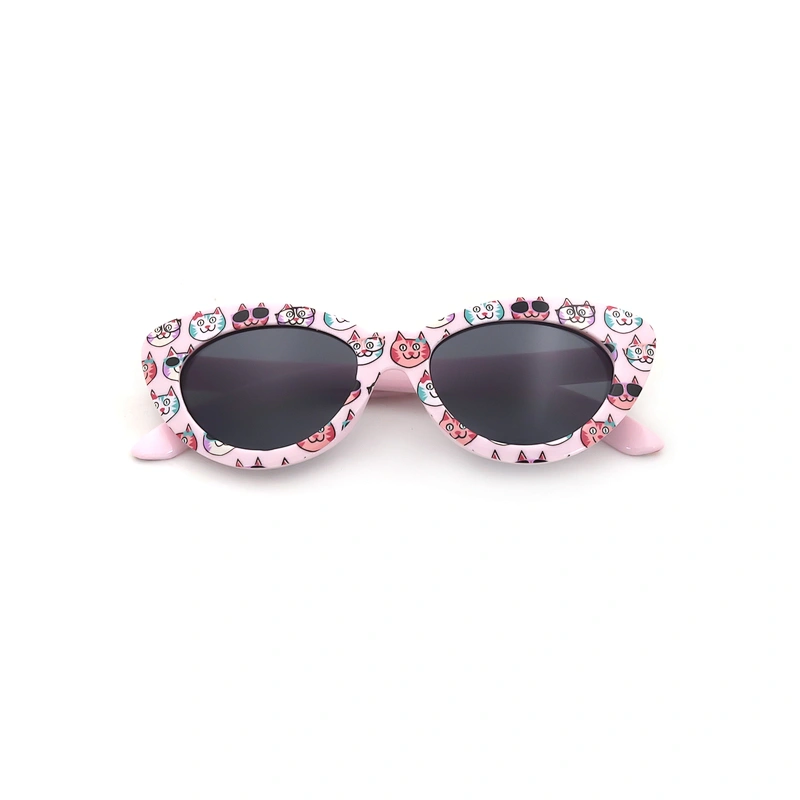 Hot Selling Trendy Kids Plastic Frame Uv400 Cat Eye Sunglasses Sun Glasses