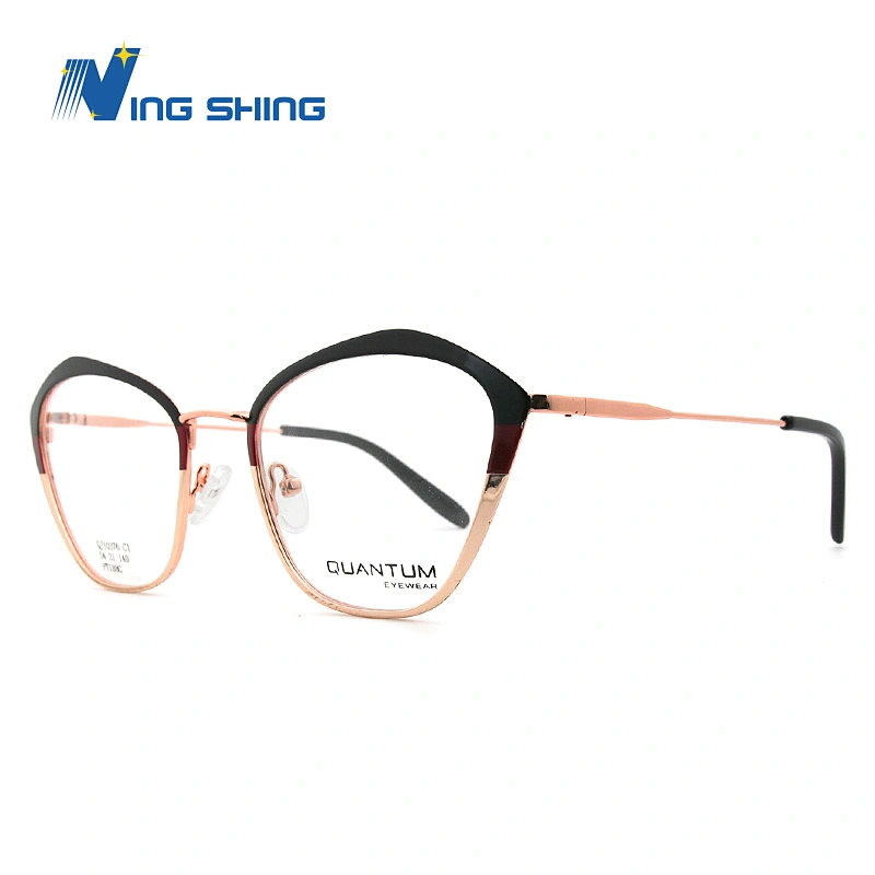 New Arrival Glasses Optical Frame Half Fra Metal Frame Half Rim Designer Clear Lens Eye Glasses Frame oem eyeglasses frames