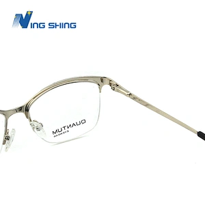 2020 New Arrival Glasses Optical Frame Half Fra Metal Frame Half Rim Designer Clear Lens Eye Glasses Frame oem eyeglasses frames