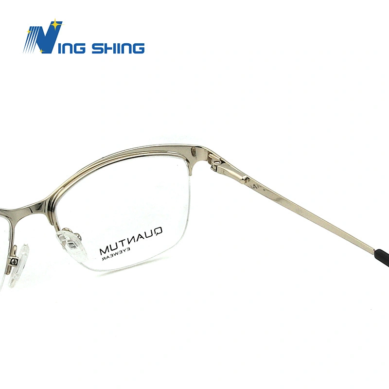 2020 New Arrival Glasses Optical Frame Half Fra Metal Frame Half Rim Designer Clear Lens Eye Glasses Frame oem eyeglasses frames