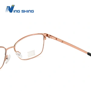 New Arrival eyeglasses Optical Frame Half Metal Frame Half Rim Designer Clear Lens Glasses Frame oem eyewear