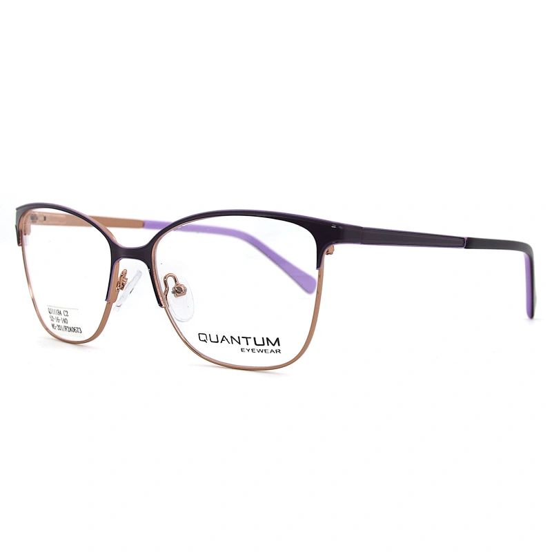 2020 New Arrival Glasses Optical Frame Half Fra Metal Frame Half Rim Designer Clear Lens Eye Glasses Frame oem eyeglasses frames