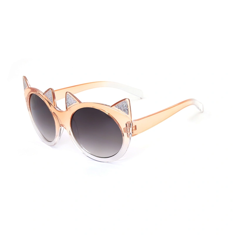 Wholesale Beat Price Kids Circle Plastic Cartoon Bling Sunglasses