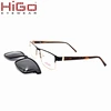 2019 Trending beautiful stainless steel glasses frames magnetic glasses clip on for unisex