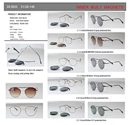 polarized magnetic clip-on optical frame