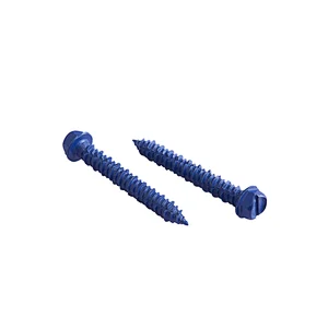 Hex Washer Head Slotted Concrete Screw