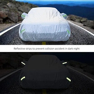 MaxEnergy Silver Weatherproof Car Cover - PEVA with Cotton, Sedans up to 225