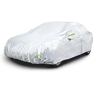 MaxEnergy Silver Weatherproof Car Cover - PEVA with Cotton, Sedans up to 225