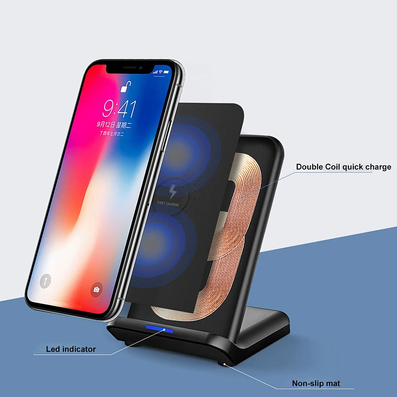 Wireless Charger,Qi-Certified Wireless Charging Stand Compatible Samsung Galaxy S21 S20 S10 S9 S8/Note 20 Ultra/10/9 & Qi Phone Charger for iPhone 13/12/SE 2020/11/XR/XS Max/X/8