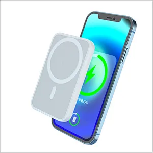 Portable 5000mah Charging Direct Magnetic Suction Wireless Power bank