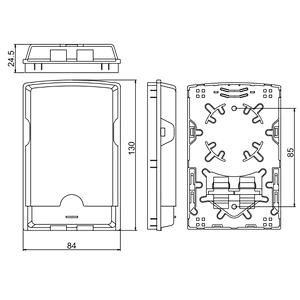 FTTH Wall mounting terminal box  2ports
