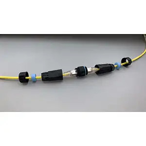 Waterproof RJ45 in-line coupler Cat6 shielded type