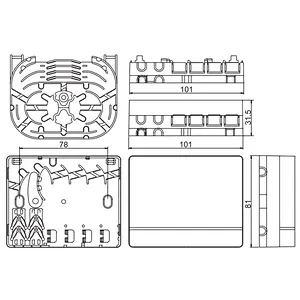 FTTH Wall mounting terminal box  4ports