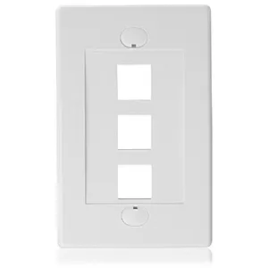 3-port Keystone Jack Insert in White