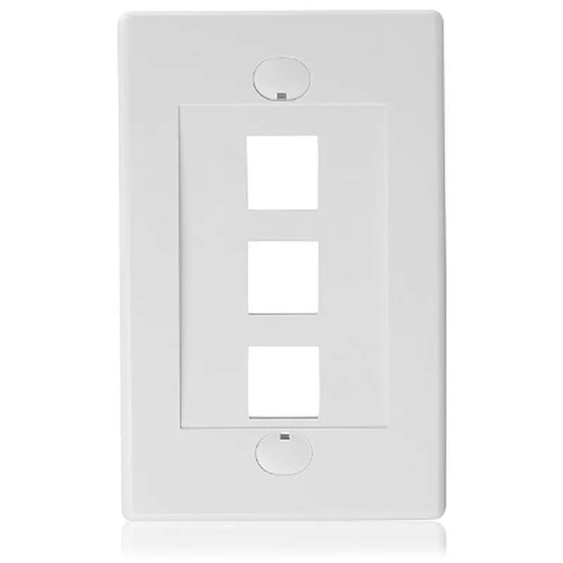 3-port Keystone Jack Insert in White