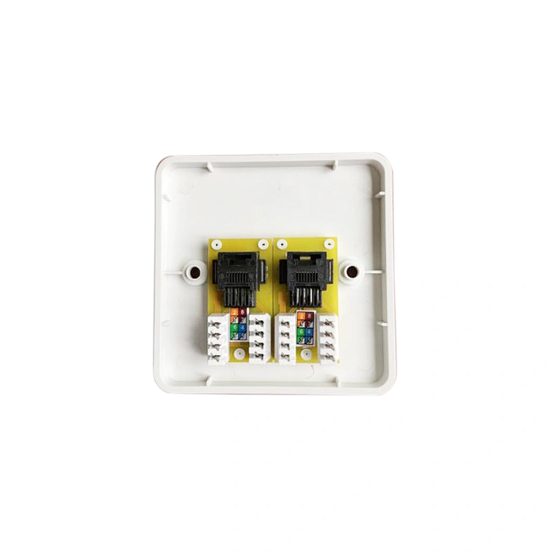 Cat6 Dualport socket with                        32mm back box