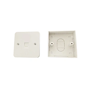 Cat6 Singleport socket with                        21mm back box