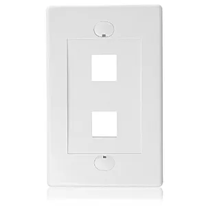 2-port Keystone Jack Insert in White