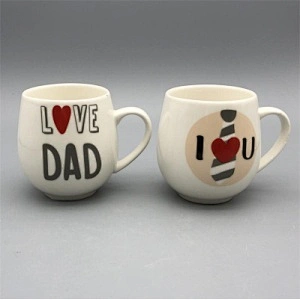 New bone china mug with decal