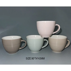 New bone china color glazed mag